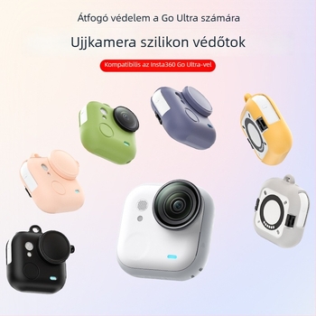 Insta360 Go Ultra szilikon tok – védő lencsefedél és nyakpánt kiegészítők (tartalmaz szilikon tokot és TPE táskát)