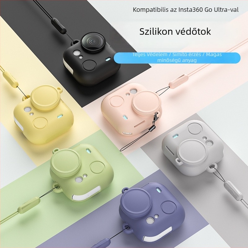 Shadowstone go ultra szilikon tok Insta360 Go Ultra-hoz – objektívvédő sapka, kiegészítők, esésvédelem, Shi qiu márka, modell Shadowstone go ultra, készleten
