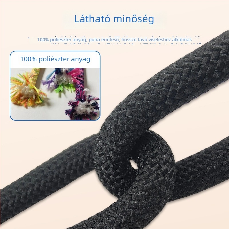 Telefon nyakpánt - állítható, uniszex, poliészter, fém csat, logó nyomtatás elérhető (állítható, uniszex, poliészter, fém csat, logó nyomtatás)