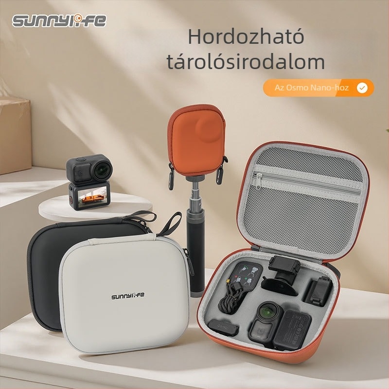 Sunnylife On-b0101 bőrtároló táska DJI Osmo Nano számára – NANO-kompatibilis, raktáron, teljes készlet