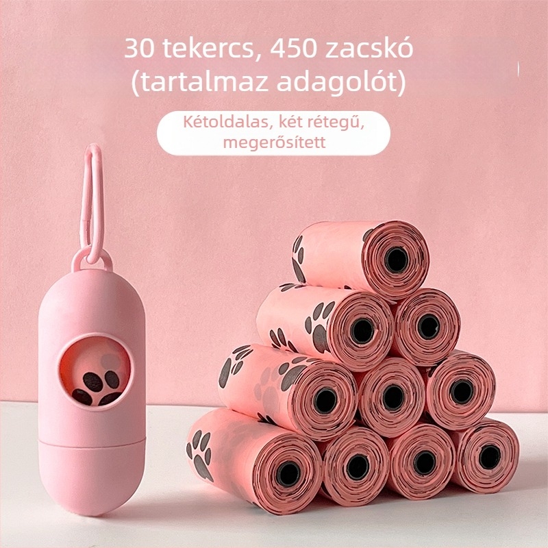 Erchuan biológiailag lebomló, vastagított ürülékzsákok kutyáknak és macskáknak
