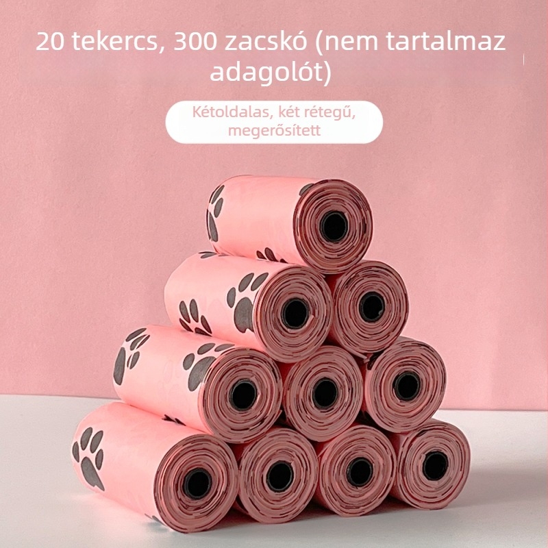 Erchuan biológiailag lebomló, vastagított ürülékzsákok kutyáknak és macskáknak