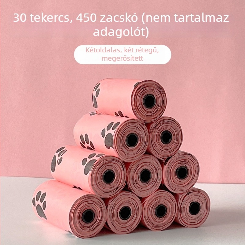 Erchuan biológiailag lebomló, vastagított ürülékzsákok kutyáknak és macskáknak