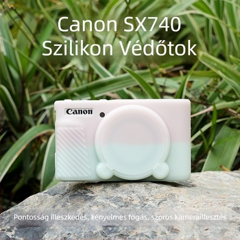 Canon SX740/730-hoz szilikon hüvely, zuhanás elleni védelem (OEM gyártás)