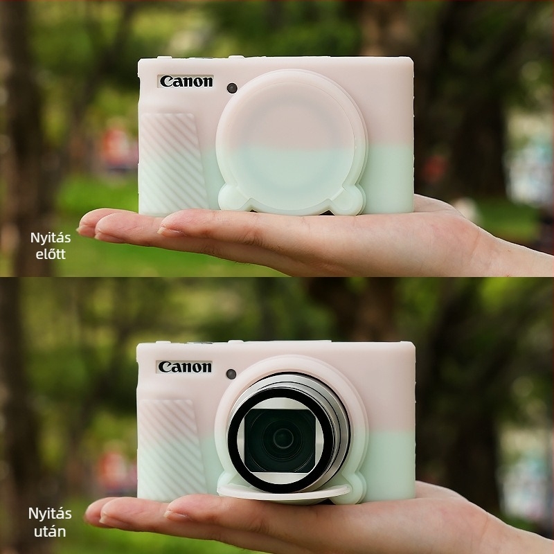 Canon SX740/730-hoz szilikon hüvely, zuhanás elleni védelem (OEM gyártás)