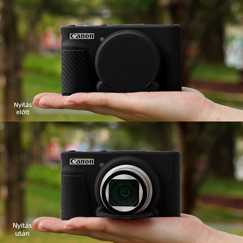 Canon SX740/730-hoz szilikon hüvely, zuhanás elleni védelem (OEM gyártás)