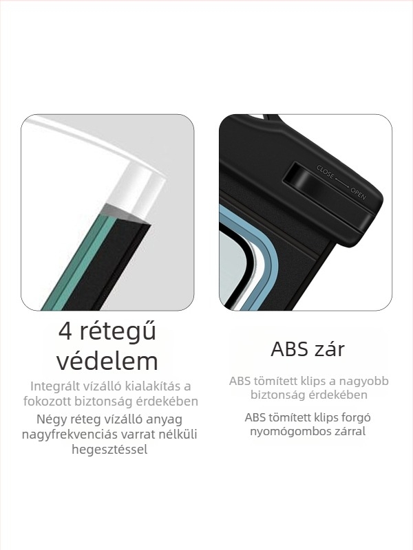 Színkavalkádos vízálló telefontok érintőképernyővel, hordozható függőleges kivitelben, kültéri használatra