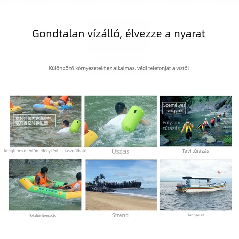 Kamufláž mintás PVC vízálló táska kültéri használatra, többfunkciós, könnyen hordozható utazási tároló, vödör alakú vízálló táska