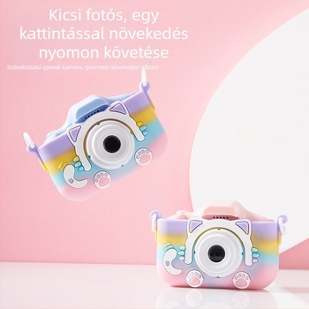 Gyerekeknek szóló digitális kamera X5S, 48MP, memóriakártya támogatás, 3–4 órás üzemidő, fénykép és videó