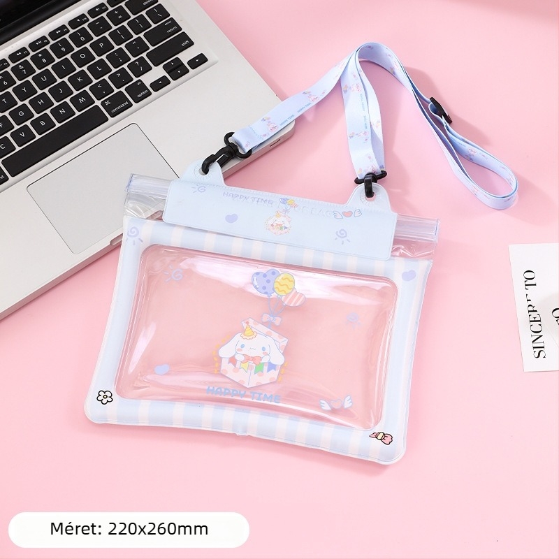 Vízhatlan derékalaptelefonhoz levegőkamrával és háromrétegben zárt levegő-tárolóval, PVC anyagból, nagy kapacitású; ideális úszáshoz, utazáshoz, búvárkodáshoz és raftinghoz.