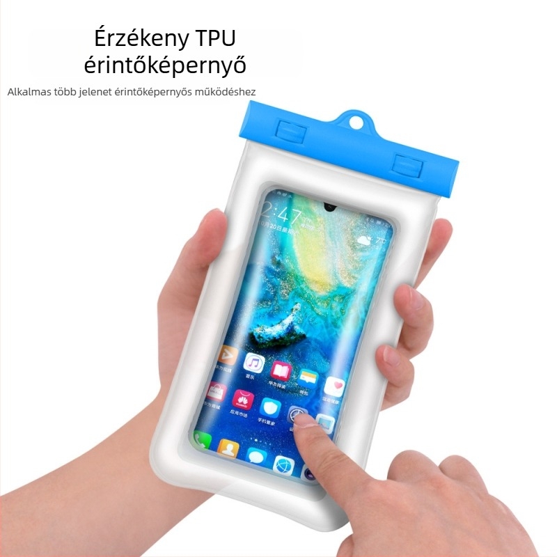 Nyári TPU vízálló telefontok úszáshoz és víziparkokhoz, felfújható lebegő tok