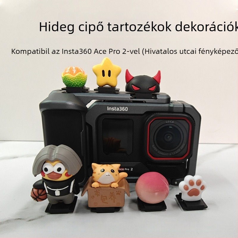 Forró cipőfedél Insta360/Ace Pro2 – univerzális kompatibilitás; PVC puha anyag; teherbírás max. 2 kg; tömeg 30 g