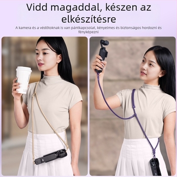DJI Pocket 3 nyakpánt — 3-in-1 keresztpánt, uniszex; anyagok: nylon, poliészter kötél, fém csat