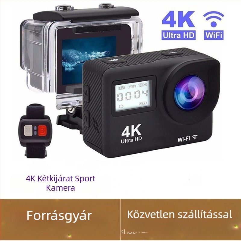 Akciókamera 88DR 2,0 hüvelykes LCD-kijelzővel, TF-kártya tárhely, 16 MP, ABS ház, akkumulátor-élettartam 60–90 perc