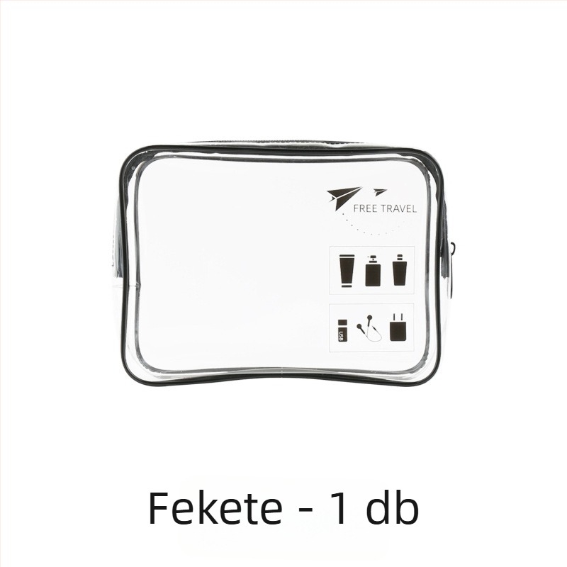 PVC sminktáska, kocka alakú, többfunkciós, modell G0Q00127-128-129