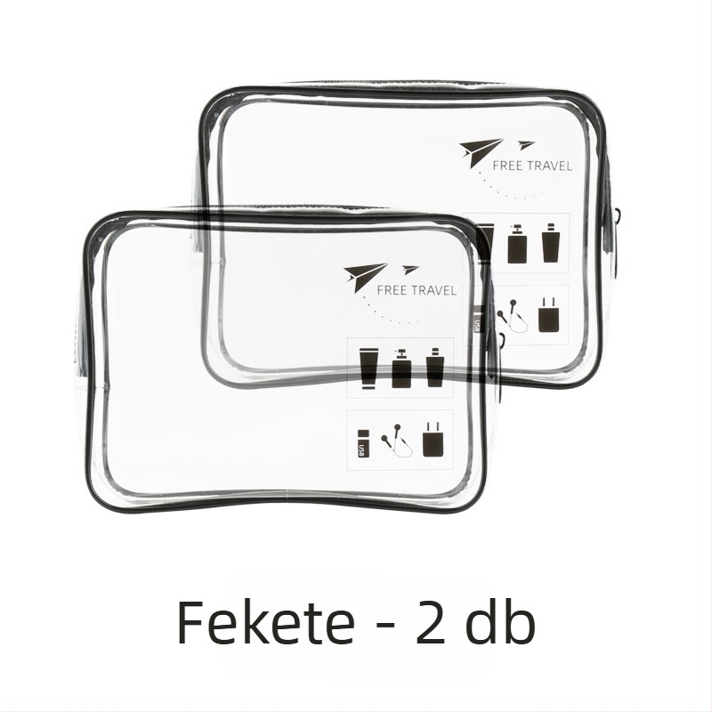 PVC sminktáska, kocka alakú, többfunkciós, modell G0Q00127-128-129