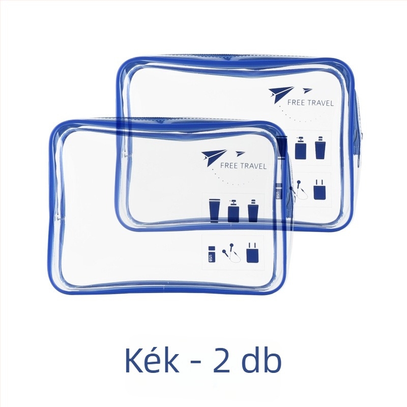 PVC sminktáska, kocka alakú, többfunkciós, modell G0Q00127-128-129