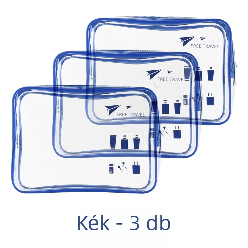 PVC sminktáska, kocka alakú, többfunkciós, modell G0Q00127-128-129