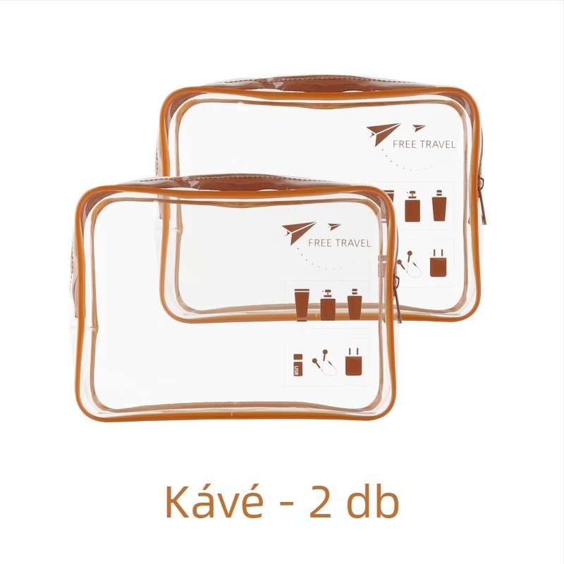 PVC sminktáska, kocka alakú, többfunkciós, modell G0Q00127-128-129