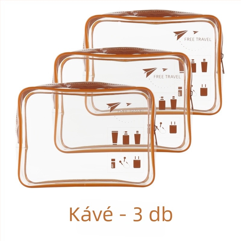 PVC sminktáska, kocka alakú, többfunkciós, modell G0Q00127-128-129