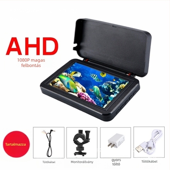 HD víz alatti halászati kamera – újratölthető energiaellátás, 0.6–73 m mélység