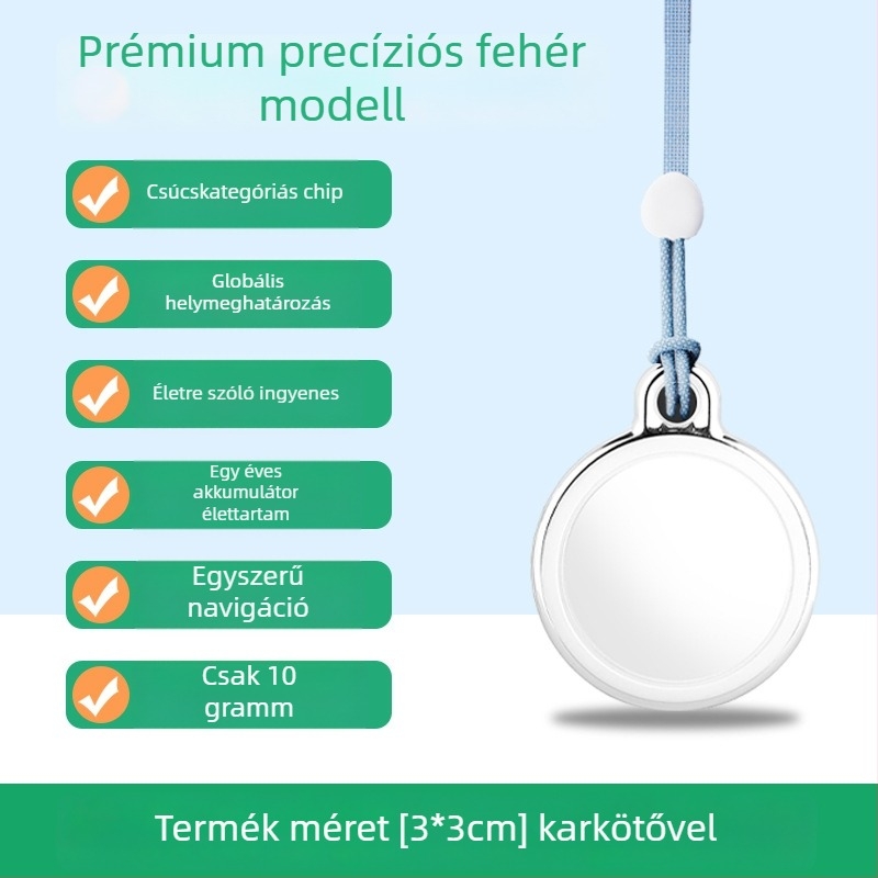 Gyereklokátor készülék, száraz elemű akkumulátor, modell: Child locator