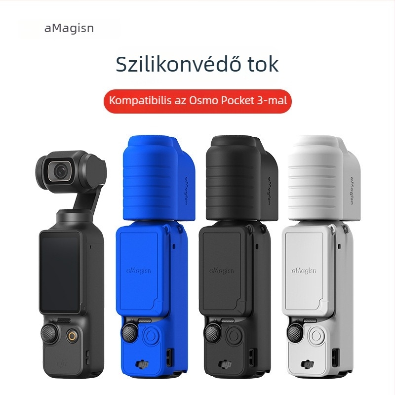 Szilikon védőtok DJI Osmo Pocket 3-hoz – amagisn márka, pocket3 modell, kompatibilis pocket3, anyaga szilikon