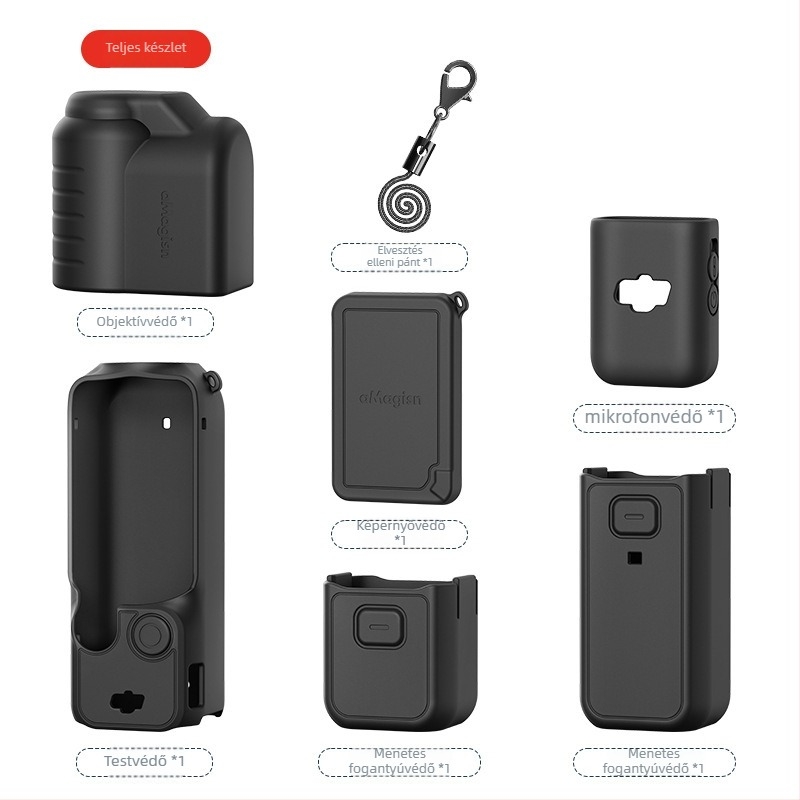 Szilikon védőtok DJI Osmo Pocket 3-hoz – amagisn márka, pocket3 modell, kompatibilis pocket3, anyaga szilikon