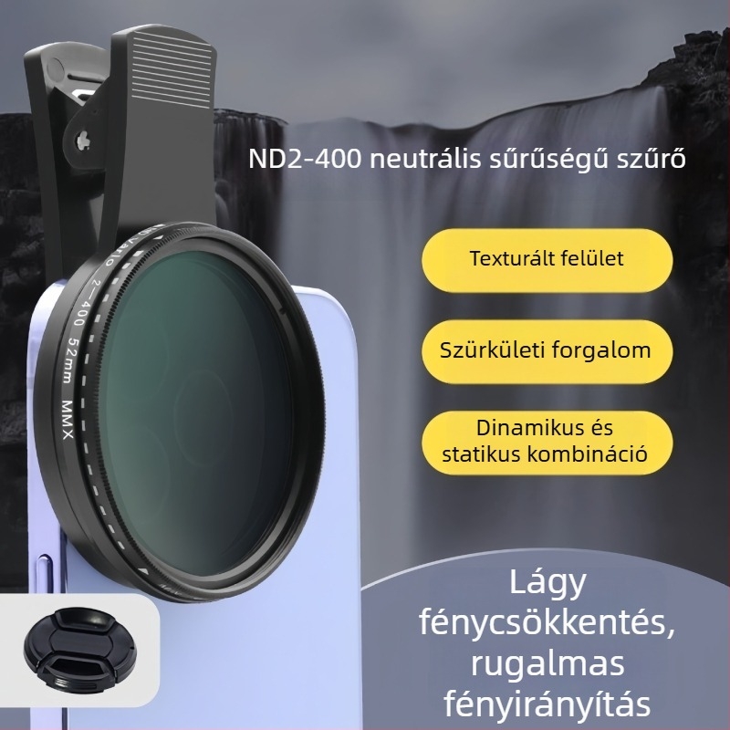 ND2-400 állítható polárszűrő mobiltelefonokra és kamerákhoz