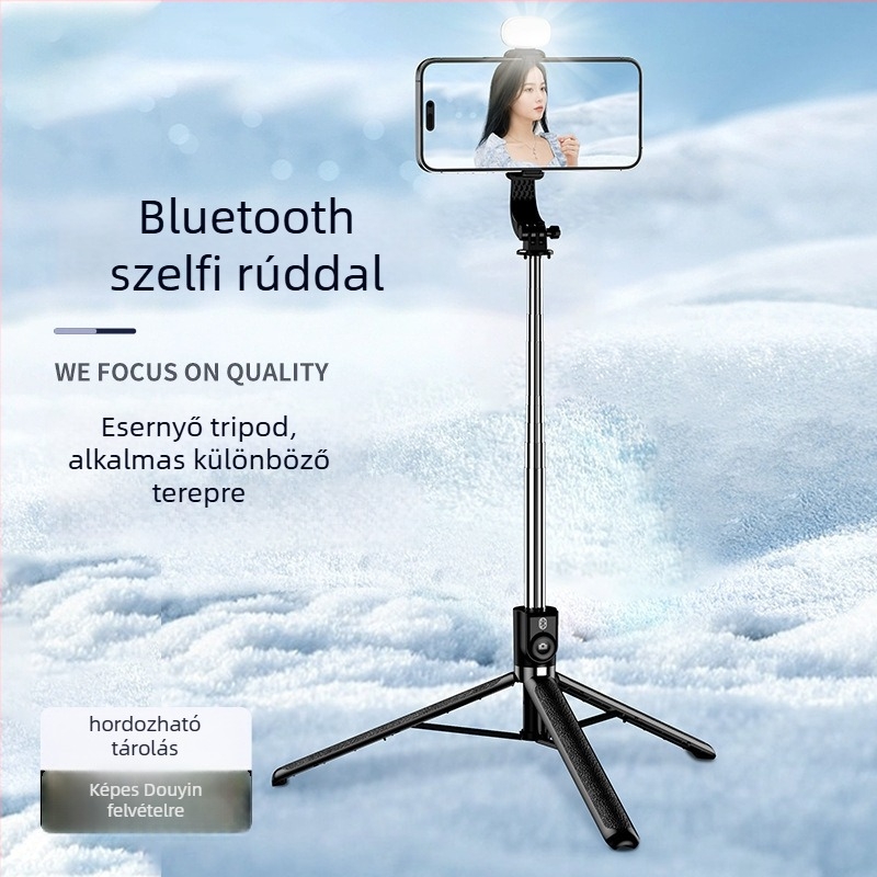 Z6S szelfibot állvány — rozsdamentes acél, Bluetooth, távirányító, testreszabás támogatott