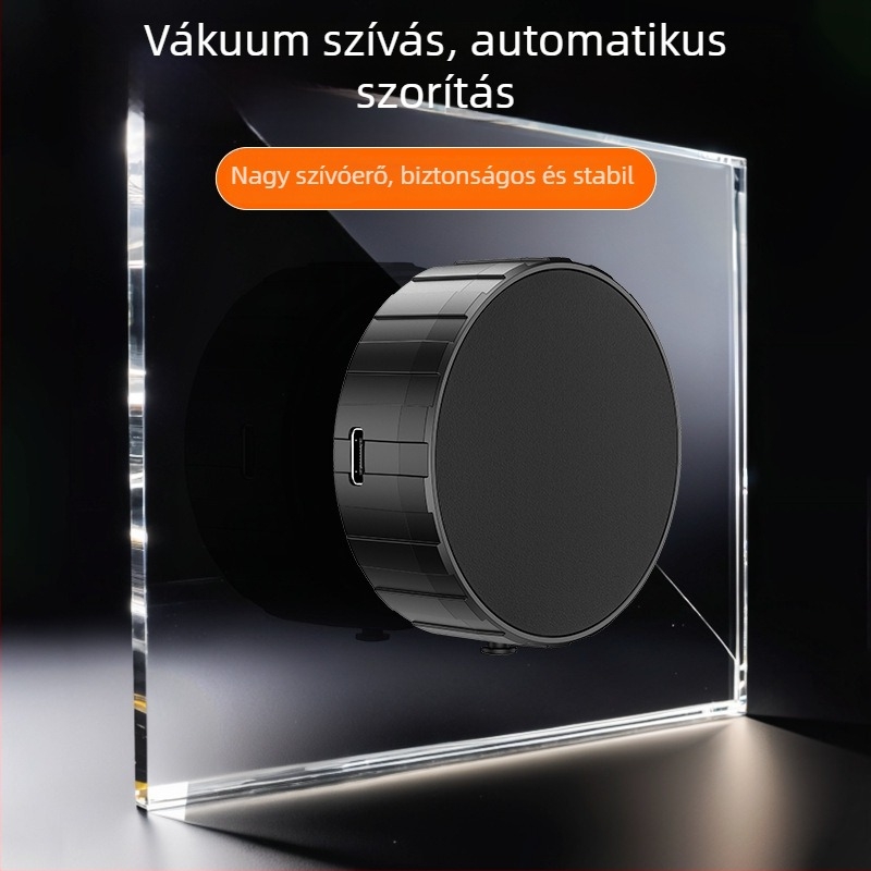 15W vezeték nélküli autós töltőállvány vákuumos szívóval, MagSafe kompatibilis, autó navigációhoz