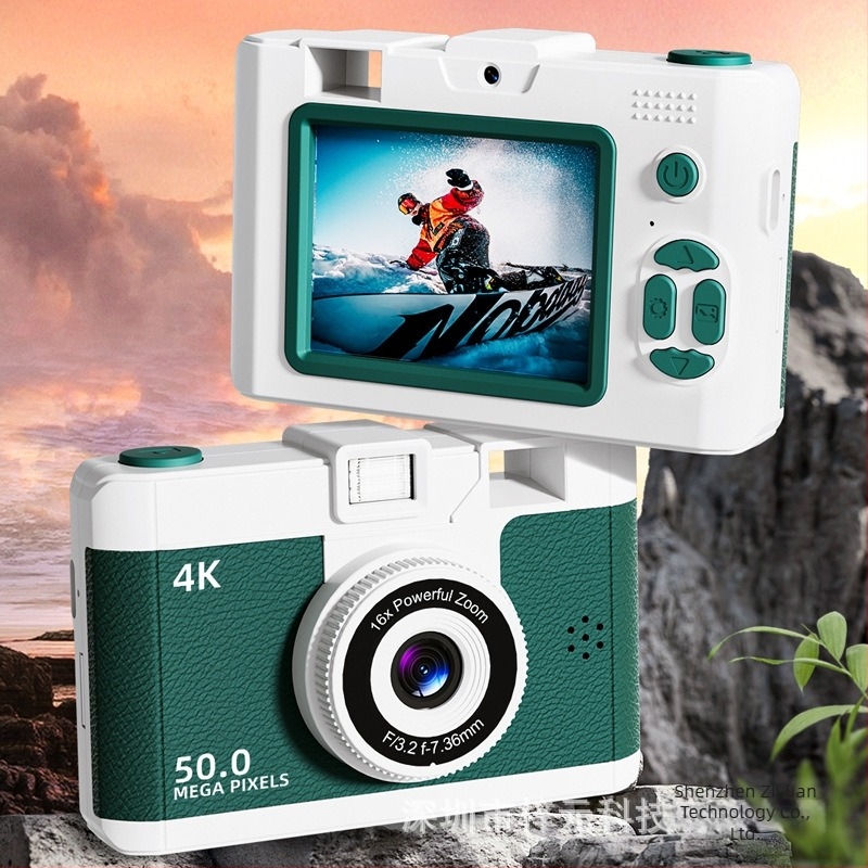 Gyerekeknek szóló mini CCD kamera Wi-Fi-vel, kitöltő fény, 16x zoom, 2.4 inch LCD, HD