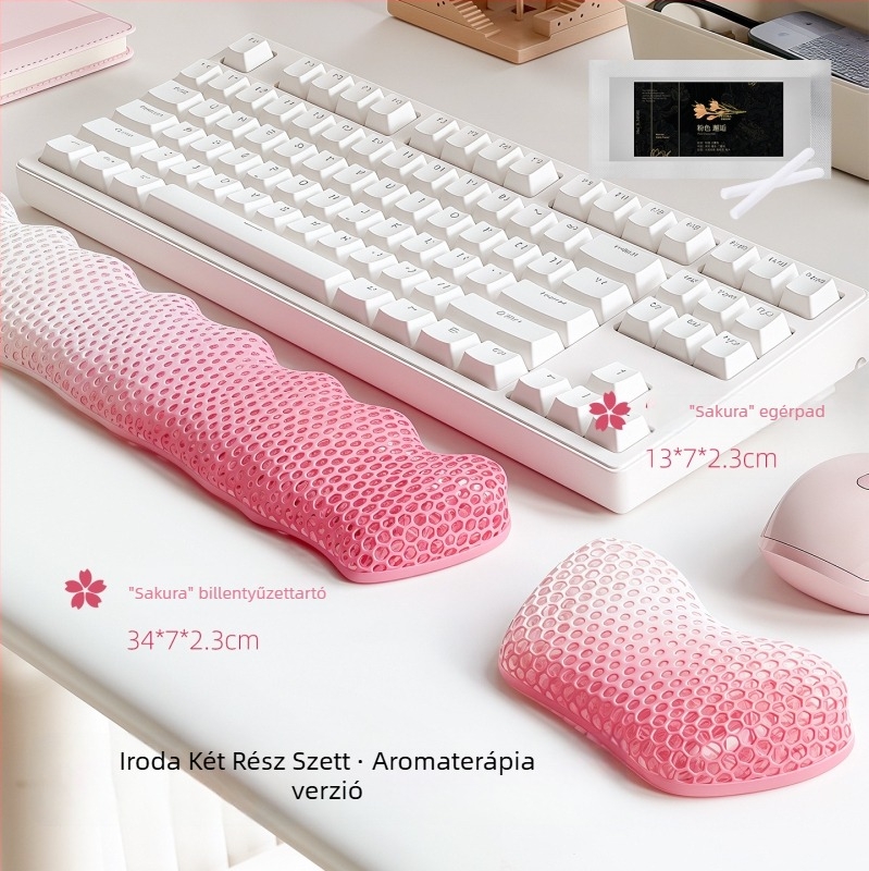 3D-ben nyomtatott csuklópad mechanikus billentyűzethez (modell 1, 28 g, megjelenés 2025)