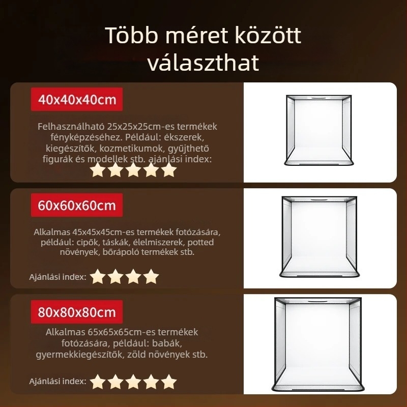 Összecsukható kis fotóstúdió Yt-syp45 Oxford anyagból