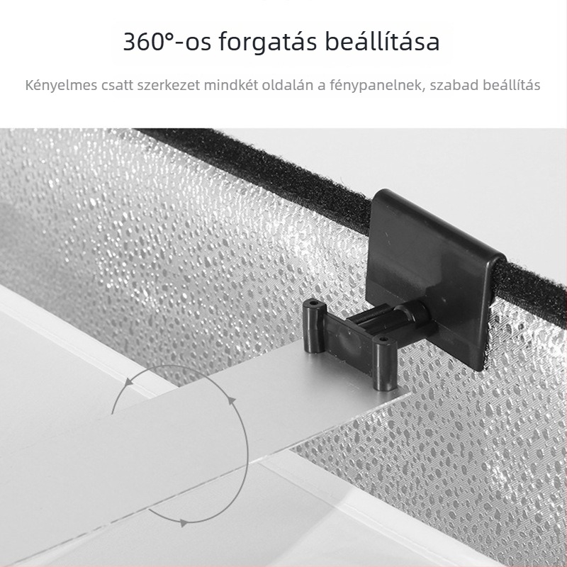 Kis stúdió világító doboz termékfotózáshoz, modell SY-0110, márka Shun Yi, anyag: bevont alumínium szalag