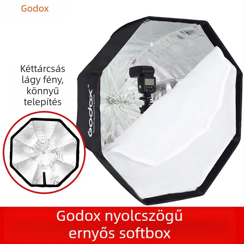 Godox ernyős nyolcszögletű softbox SB-UBW hot-shoe tartóval
