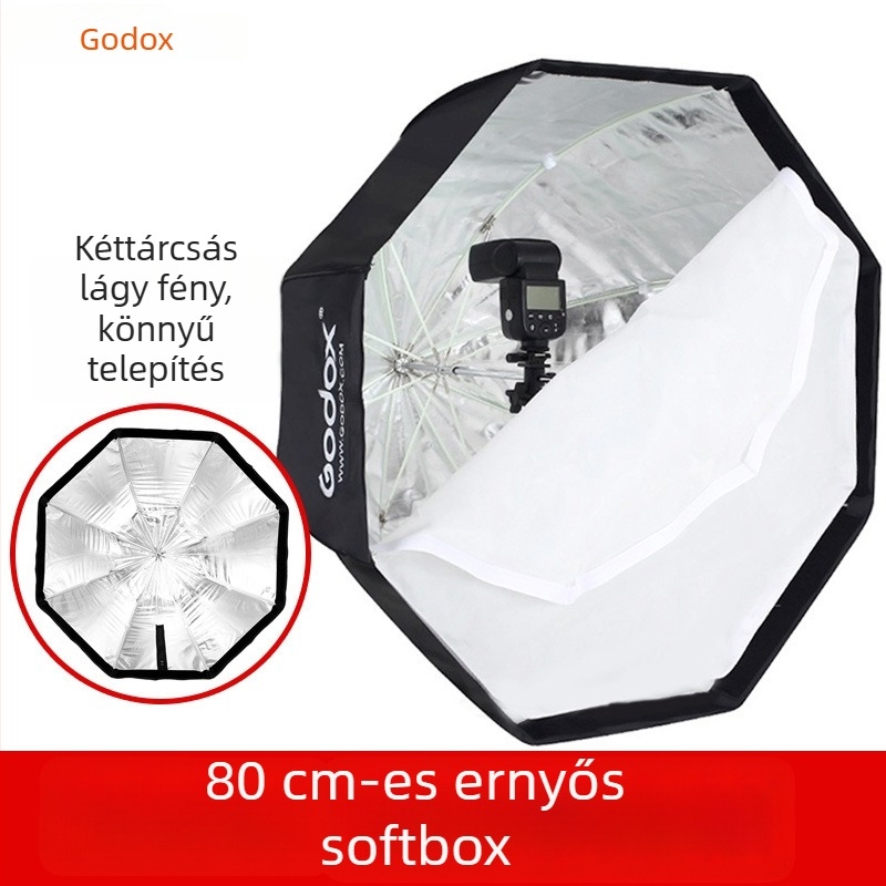 Godox ernyős nyolcszögletű softbox SB-UBW hot-shoe tartóval