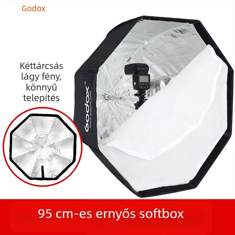 Godox ernyős nyolcszögletű softbox SB-UBW hot-shoe tartóval