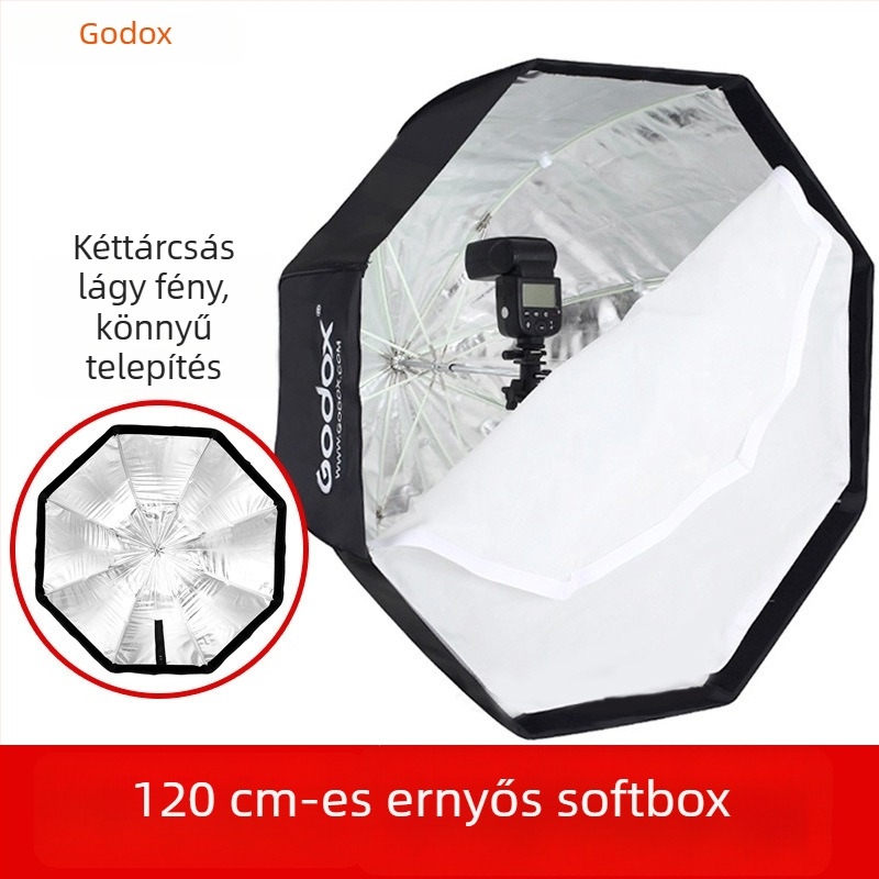Godox ernyős nyolcszögletű softbox SB-UBW hot-shoe tartóval