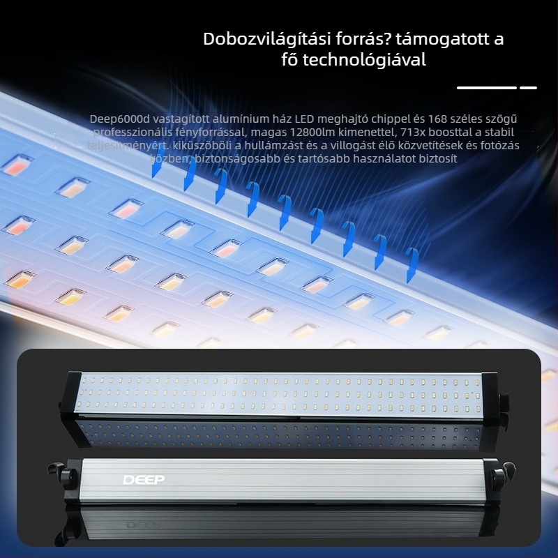 Fotózási készlet, Dep márka, modell DEEP60*60*60, LED softbox stúdió világításhoz, tanúsítvány BSTDG1601675631EC-1
