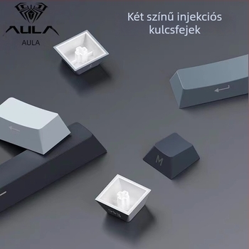 Aula Wolf Spider billentyűfedél készlet, ABS anyag, kábellel csatlakozik, 136 billentyű, háttérvilágítás nélkül