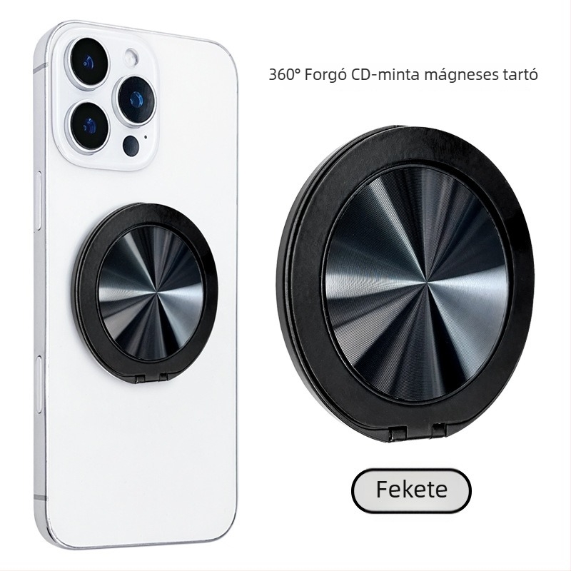 Mágneses vezeték nélküli telefonállvány asztali használathoz, láthatatlan hátsó tok és ragasztott hátsó, műanyagból, testreszabható