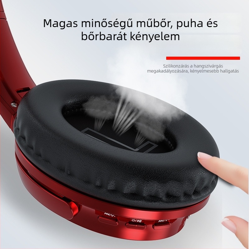 VJ901 Bluetooth fejhallgató, retro stílus, BT 6.0, 15 m hatótáv, összecsukható, 8 h akkumulátor-élettartam