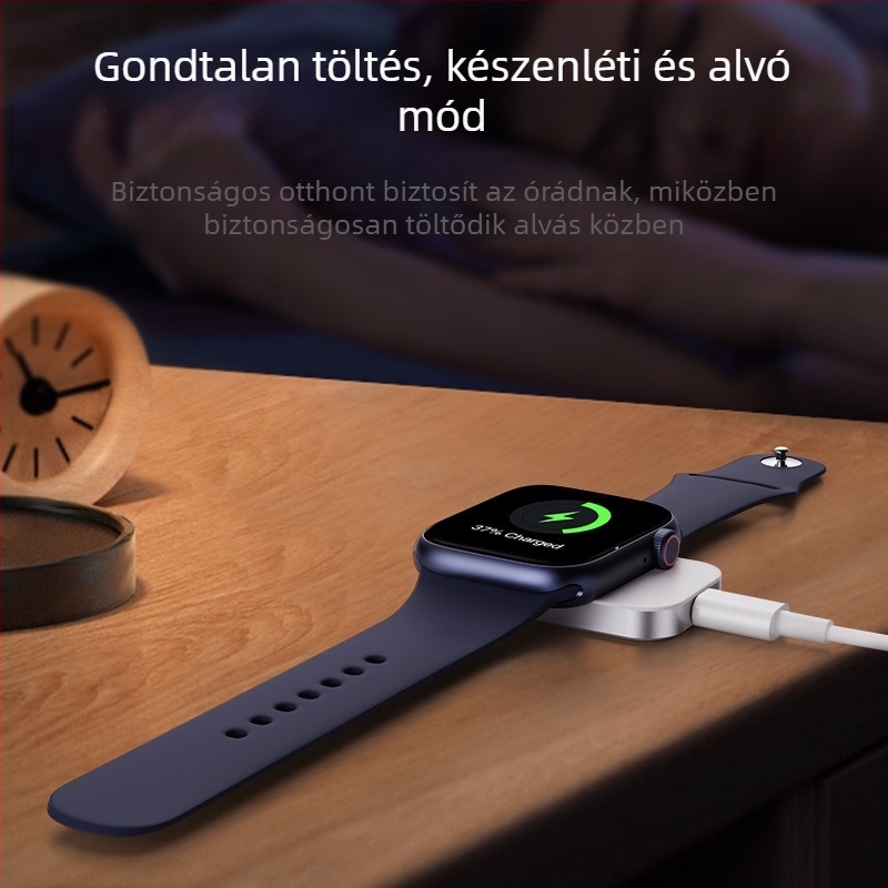 R7 mágneses vezeték nélküli óratöltő – Mini hordozható (QC3.0, 3W, Mágneses töltés, Gyors töltés)