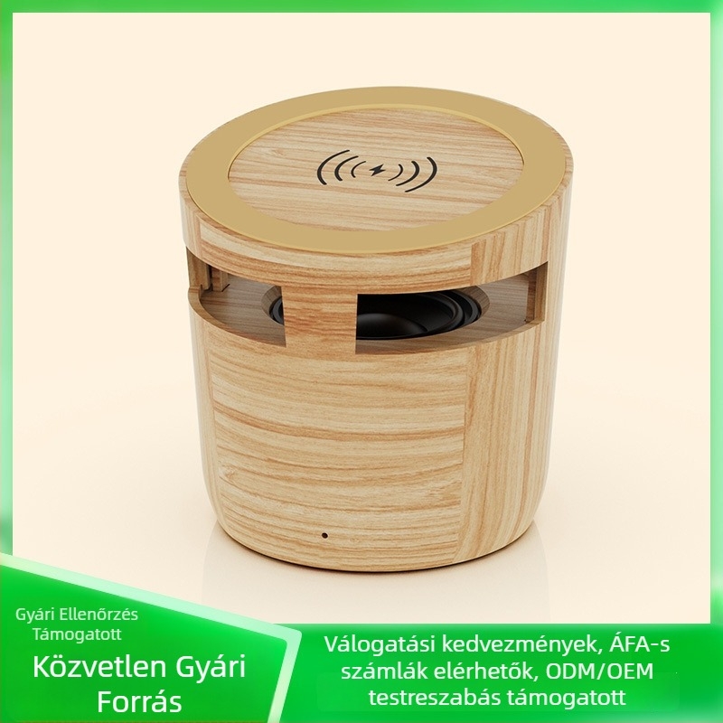 Douglas vezeték nélküli töltő Bluetooth hangszóróval, 10W, Qi tanúsítvány, QC3.0, Kimenet 1.2A