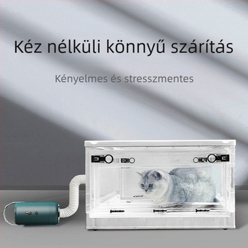 Háziállat-szárítódoboz – kar nélküli típus, 1600–1999 W, AC motor, gofrált fűtőkábel