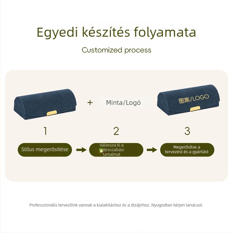 Ívelt gyöngyös velúr ékszerdoboz – mini hordozható ékszertároló, modell Hmy005, ipari stílus