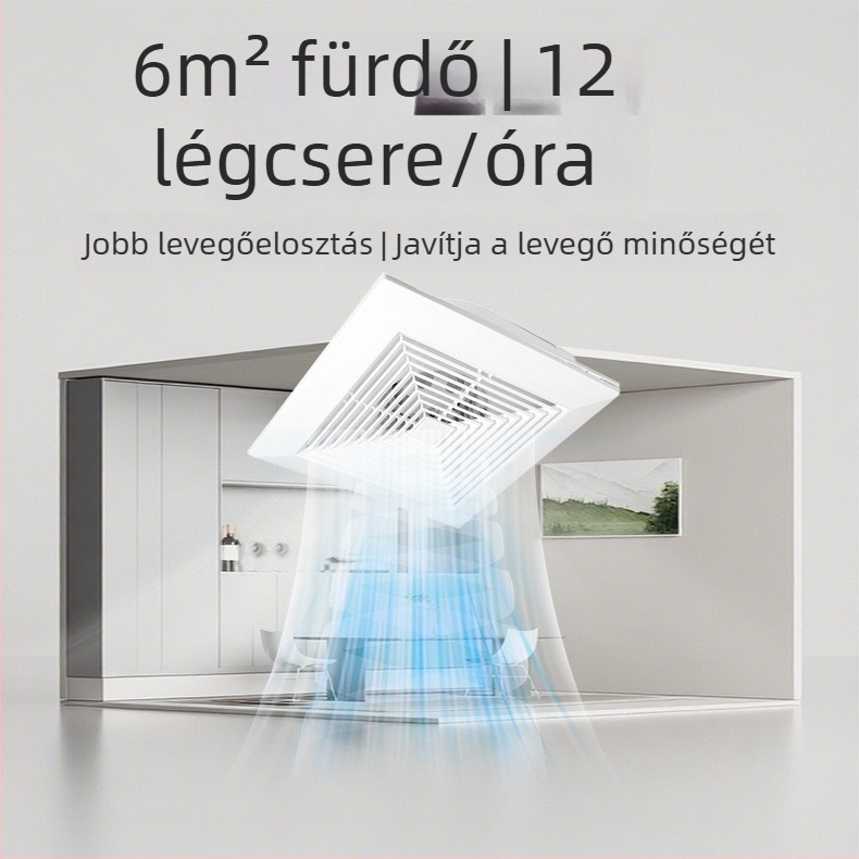 Csatornás típusú szellőztető ventilátor konyhához és fürdőszobához, mennyezet alatti felszerelés, 220V, 40W