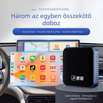JY-A3 Android autó-interkonneciós modul — duál-core processzor, 1GB RAM, USB interfész, Operációs rendszer: Wireless CarPlay/HiCar/Auto