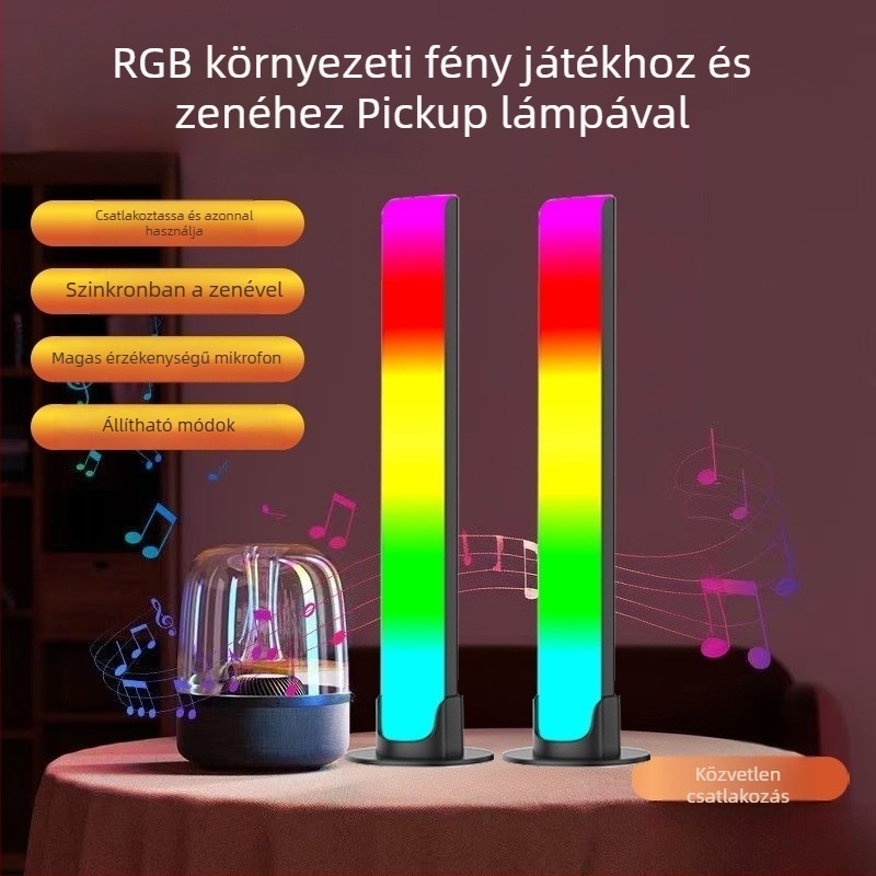 Hanggal aktivált zenés fény - asztali kivitel, modell L023 (nem intelligens vezérlés)